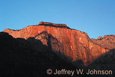 Zion West Temple Sunrise